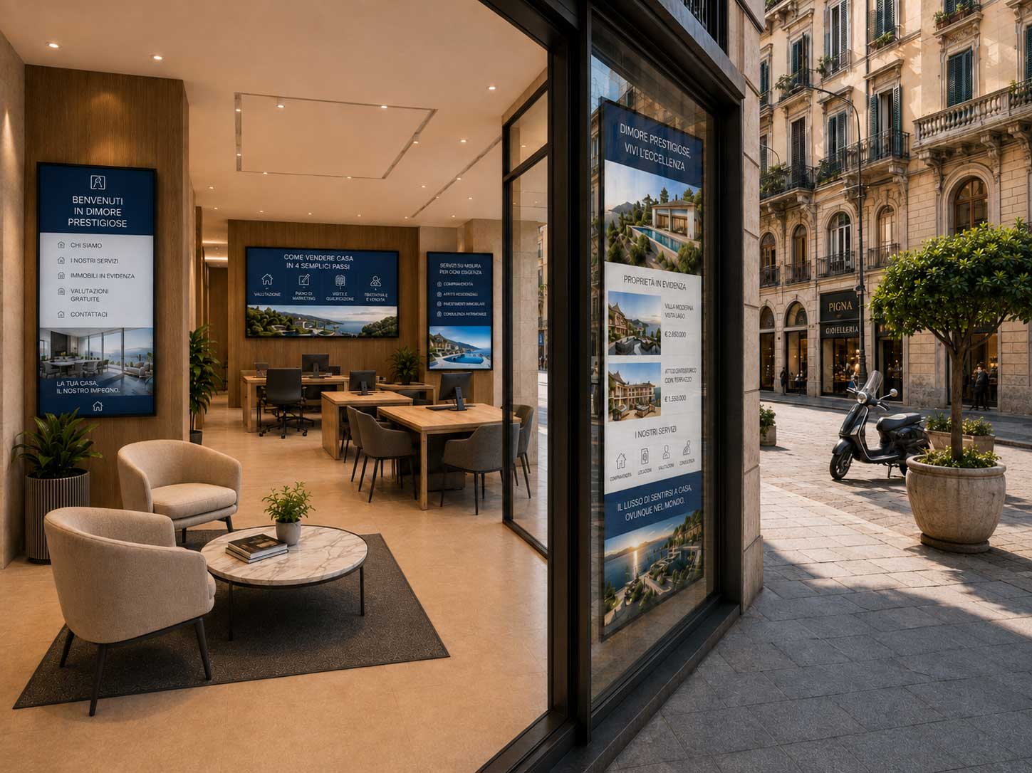 Punti di integrazione digital signage in negozio