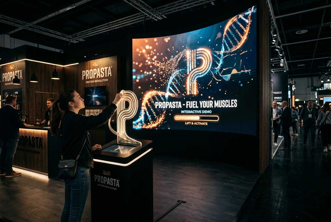 Evento di lancio prodotto in fiera con LED wall